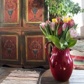 old log house interior