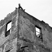 palestinian house and old door
