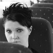 young woman and soldiers 