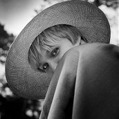 young woman and desert landscapes 