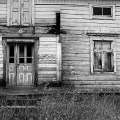 deserted farm house and palestinian house