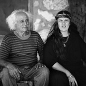 farmer couple in Galilee and doors