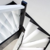 white interior and staircase 